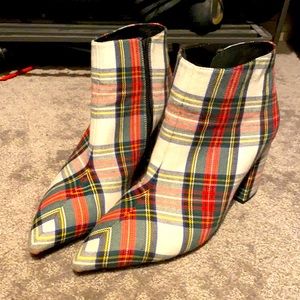 Jeffrey Campbell plaid boots 10